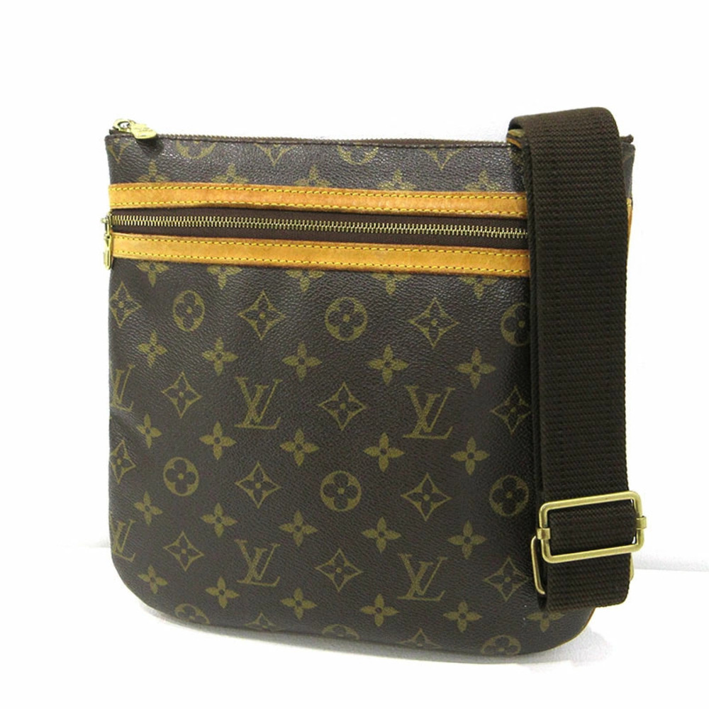 LOUIS VUITTON Monogram Pochette Bosphore Shoulder Bag Brown